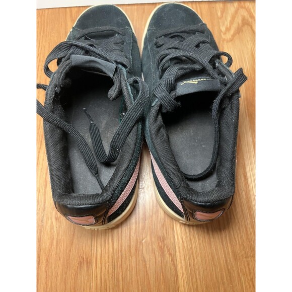 Puma Suede Shoes Womens Size 7.5 Black Pink Low Top Casual Sneakers 369725-11 - Picture 9 of 10